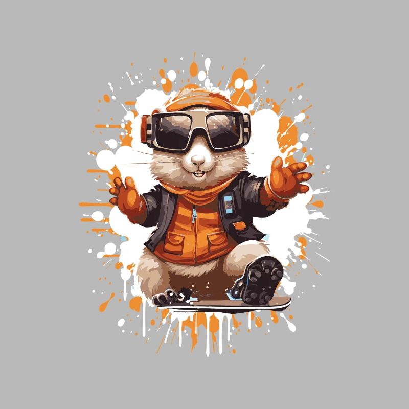 Hamster Snowboard