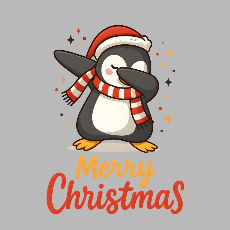 Dab Penguin Joyeux Style de Noël drôle