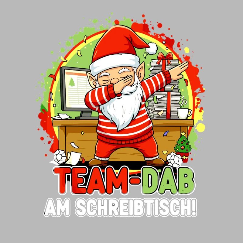 ÉQUIPE À LA TABLE DE BUREAU GNOME BUREAU DE BUREAU DE NOËL