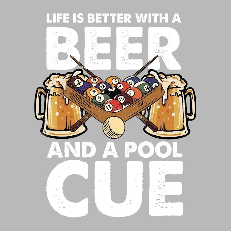 Bière, billard et queue