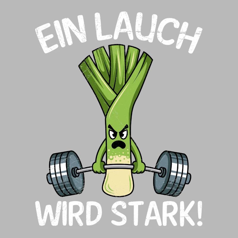 Gewichtheber EIN LAUCH WIRD STARK Lustiges