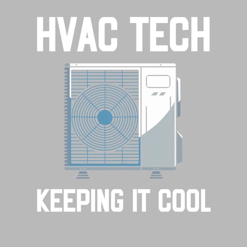 HVAC Tech Keeping It Cool Saying Technician