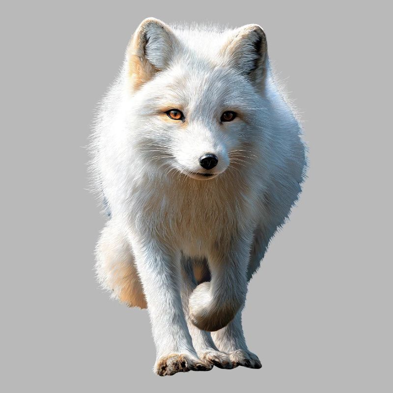 Polarfuchs Schneefuchs Eisfuchs Süßer Weißer Fuchs