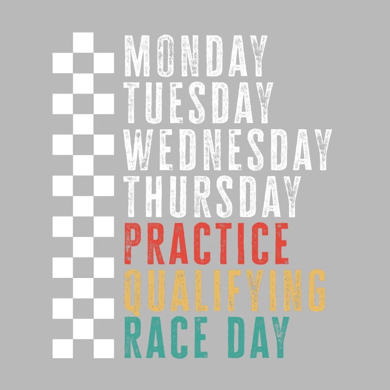 Race Week Schedule: Practice Qualifying Race