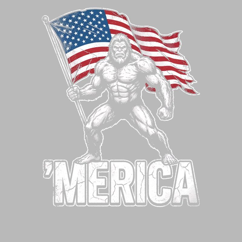 America Bigfoot Drôle 4 juillet Bigfoot Ameri