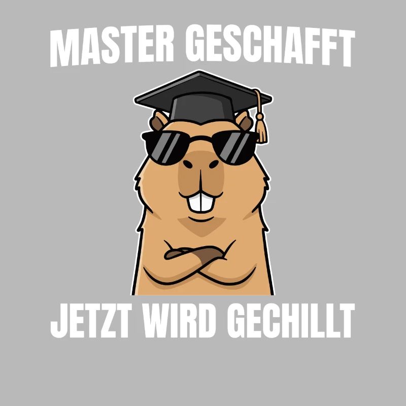 Master geschafft Capybara Bestandene Masterprüfung