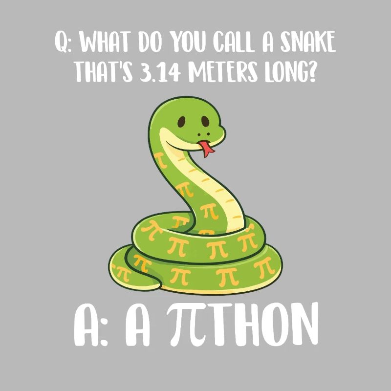 Blague sur le python de Pi Day de 3,14 mètres de long