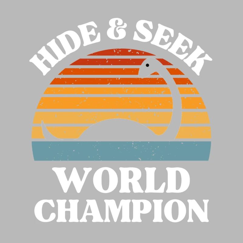 Championne du monde de cache-cache Nessie Art rétro
