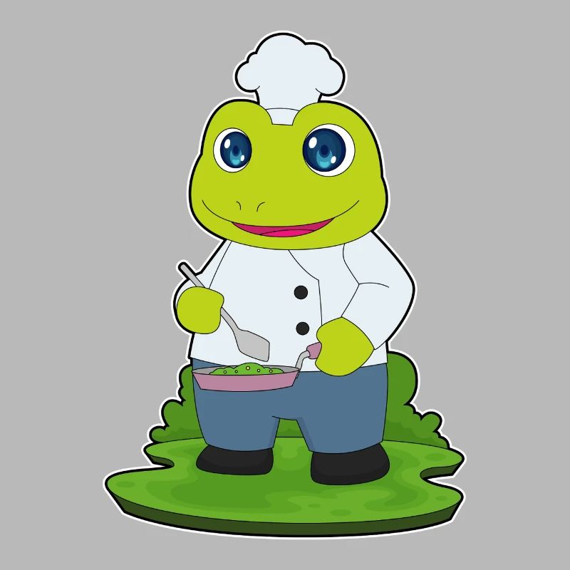 Cuisson à la poêle de cuisson à grenouilles