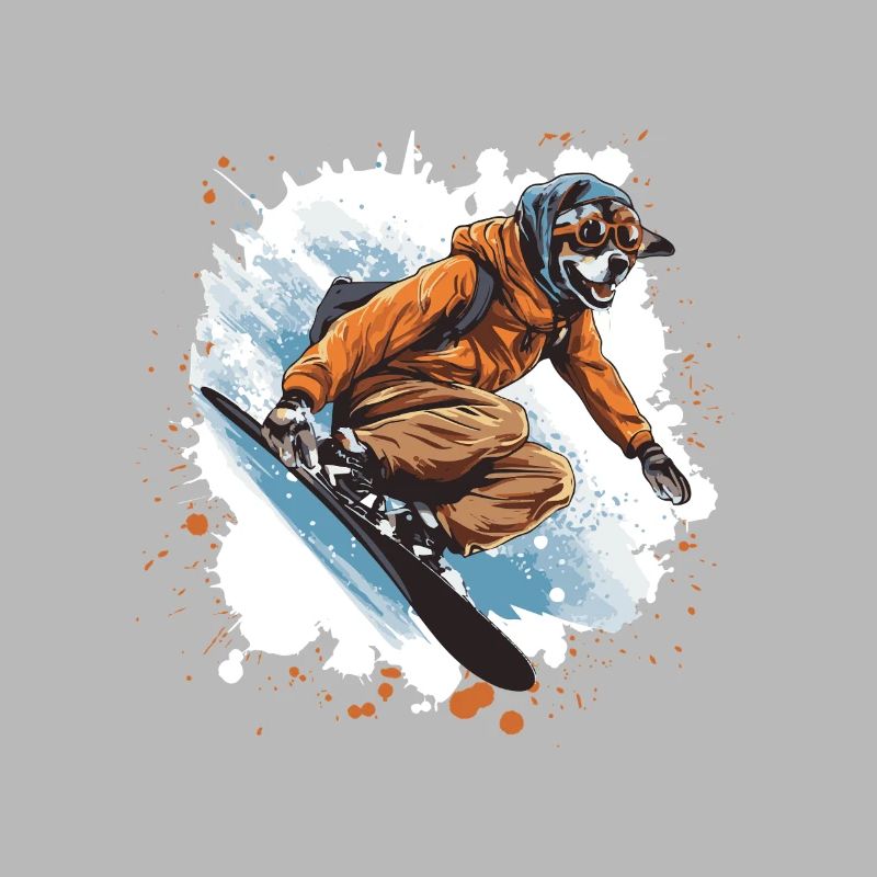 Greyhound Hund Snowboard
