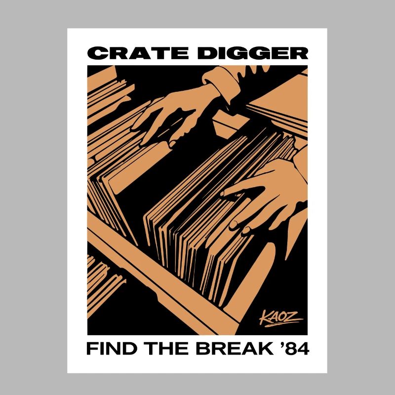 Affiche vinyle Crate Digger 84
