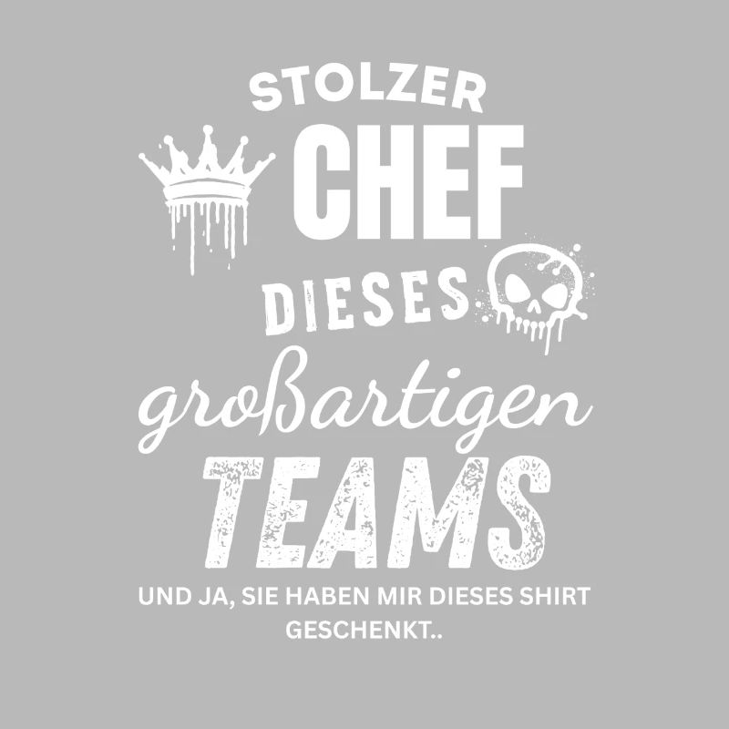 Stolzer Chef des großartigen Teams Chef Geschenk