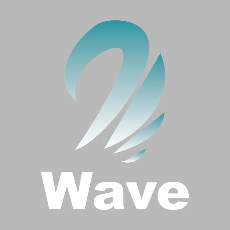 Wave Gradient Logo Design