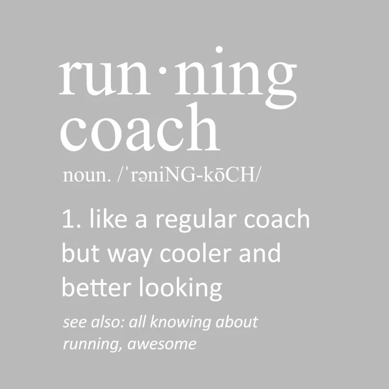 Définition du nom du coach de course drôle
