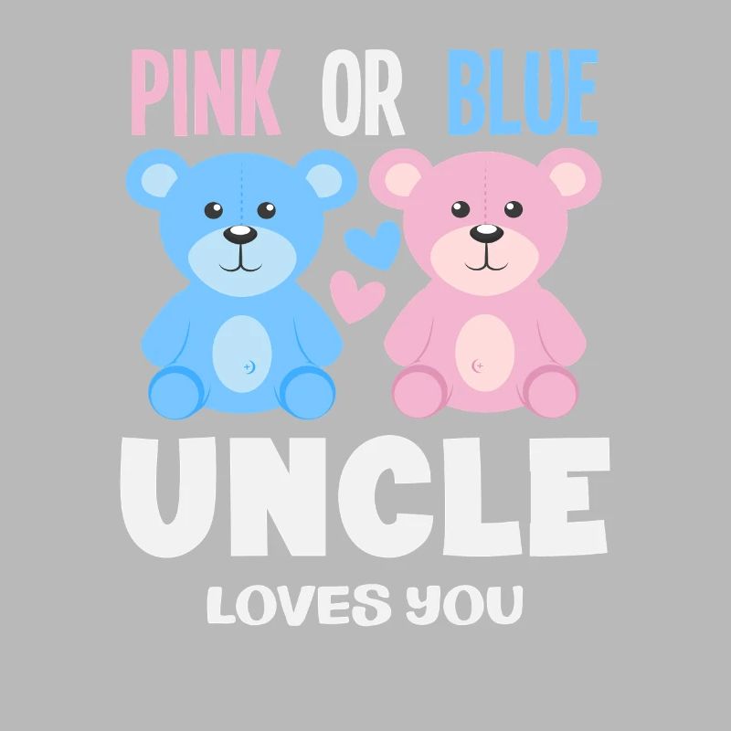 Pink Oder Blau Onkel Liebt Dich