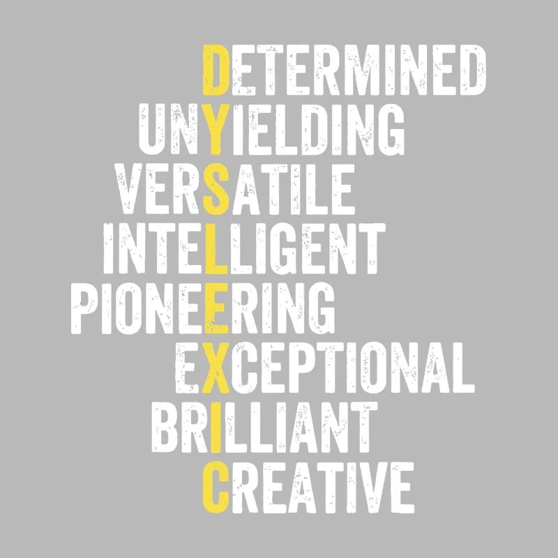 Pile d’adjectifs d’accent jaune