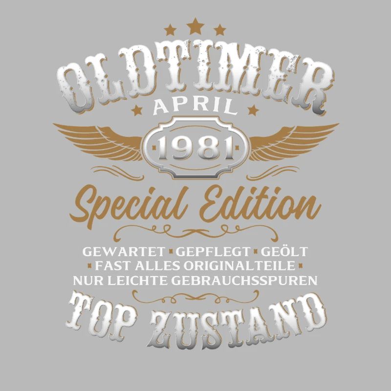 45. Geburtstag Geschenk Mann Oldtimer April 1981