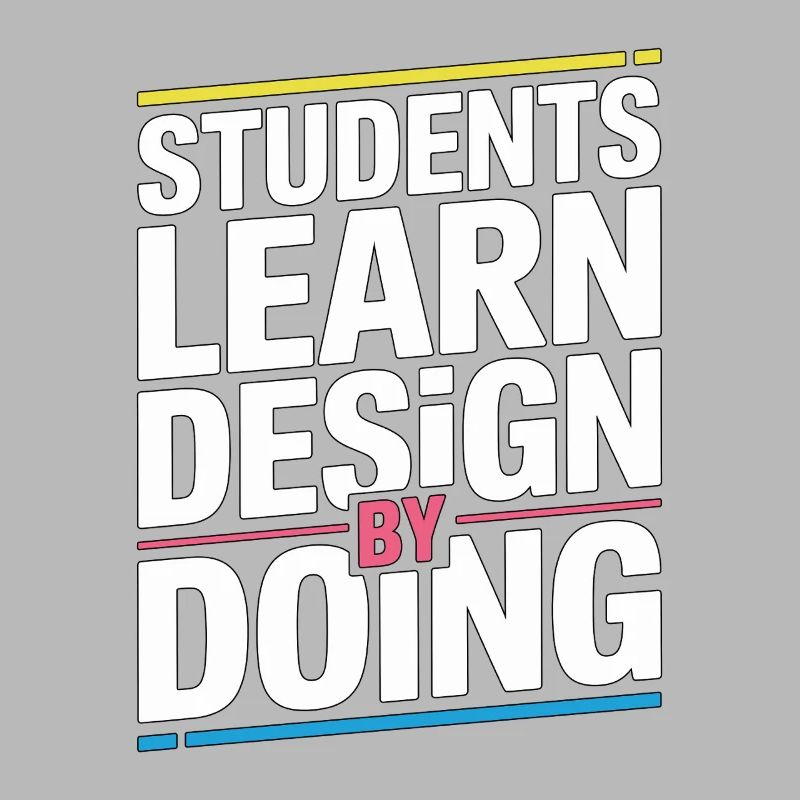 Designer Educator Students Learn Graphic Design
