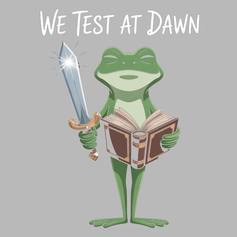 Dawn Test Frog: Sword & Scroll
