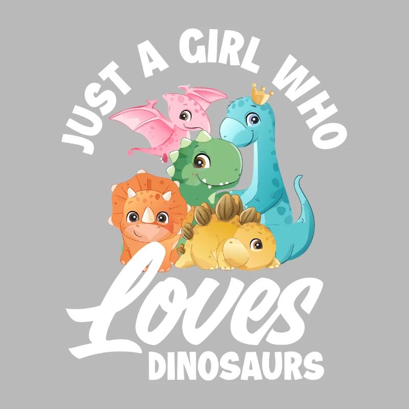 Nur ein Mädchen, das Dinosaurier liebt