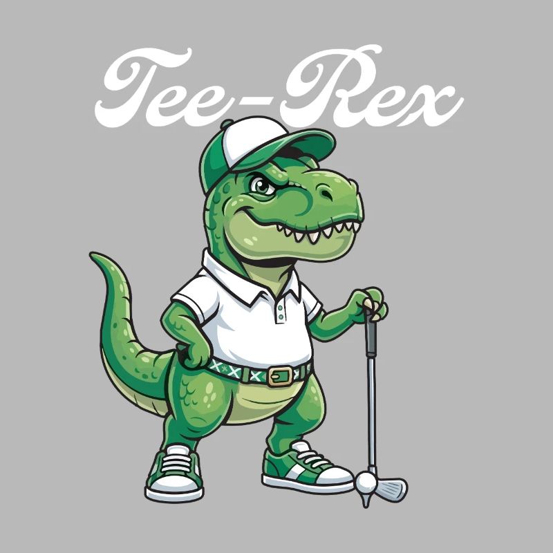 Tee Rex Dinosaur Golf Funny Golfer Humor