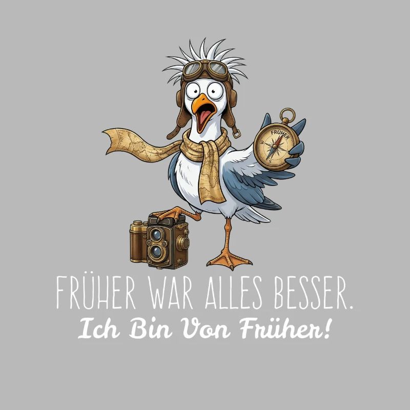 Retro Möwe Pilot Früher war alles besser