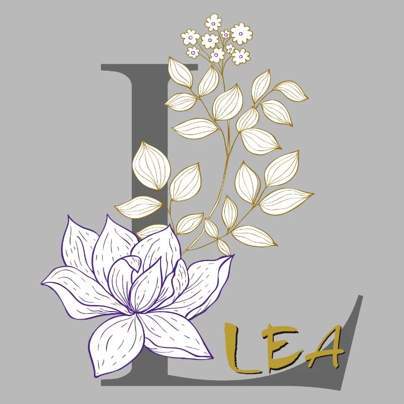 Lettre L Initiale Lea