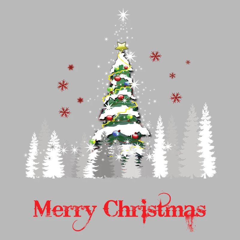 Glitzer Weihnachtsbaum Schnee - Weihnachtsgeschenk