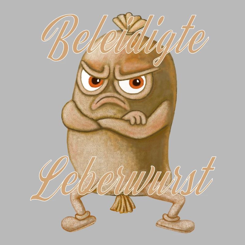 Offended liverwurst on legs