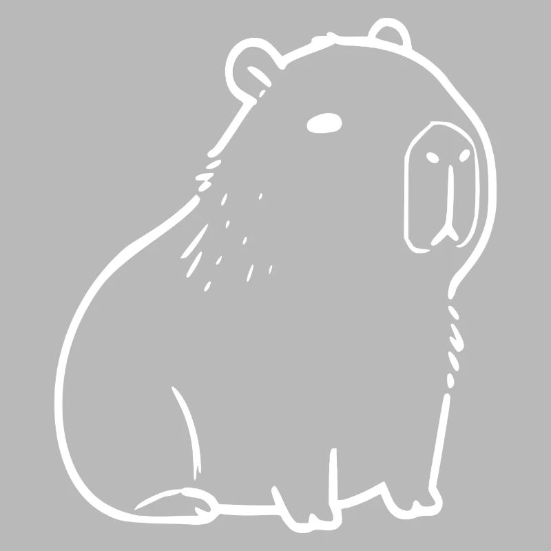 Capybara capybara blanc