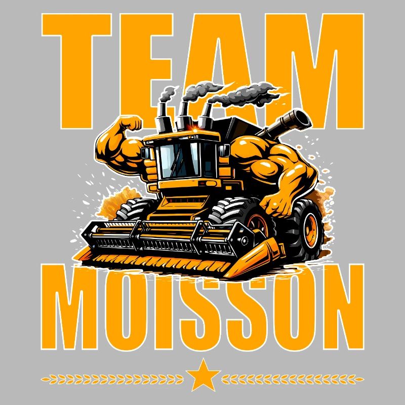 Team moisson humour moissonneuse bodybuildée