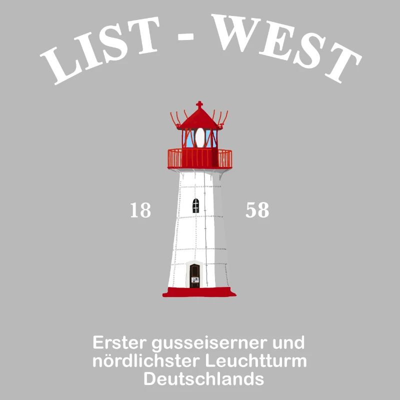 Lighthouse List-West, drawing with information