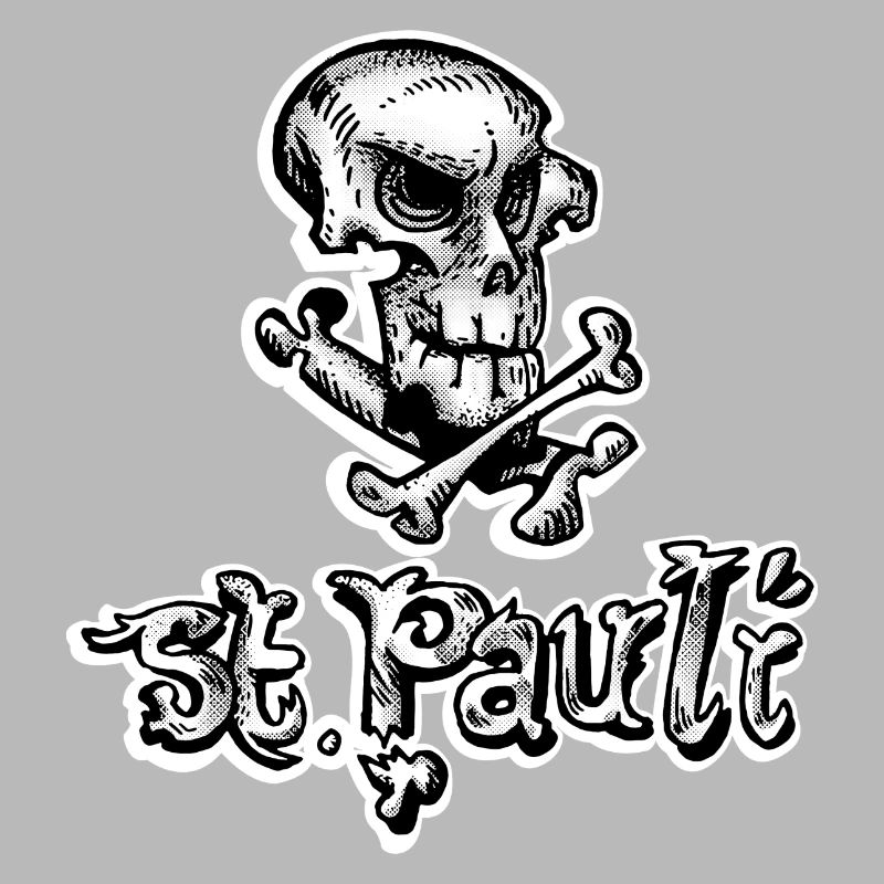 St Pauli Skull Graffiti