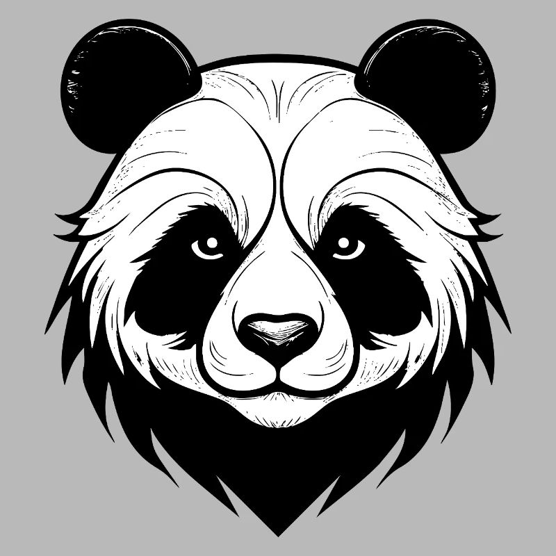 Conception élégante du masque de panda
