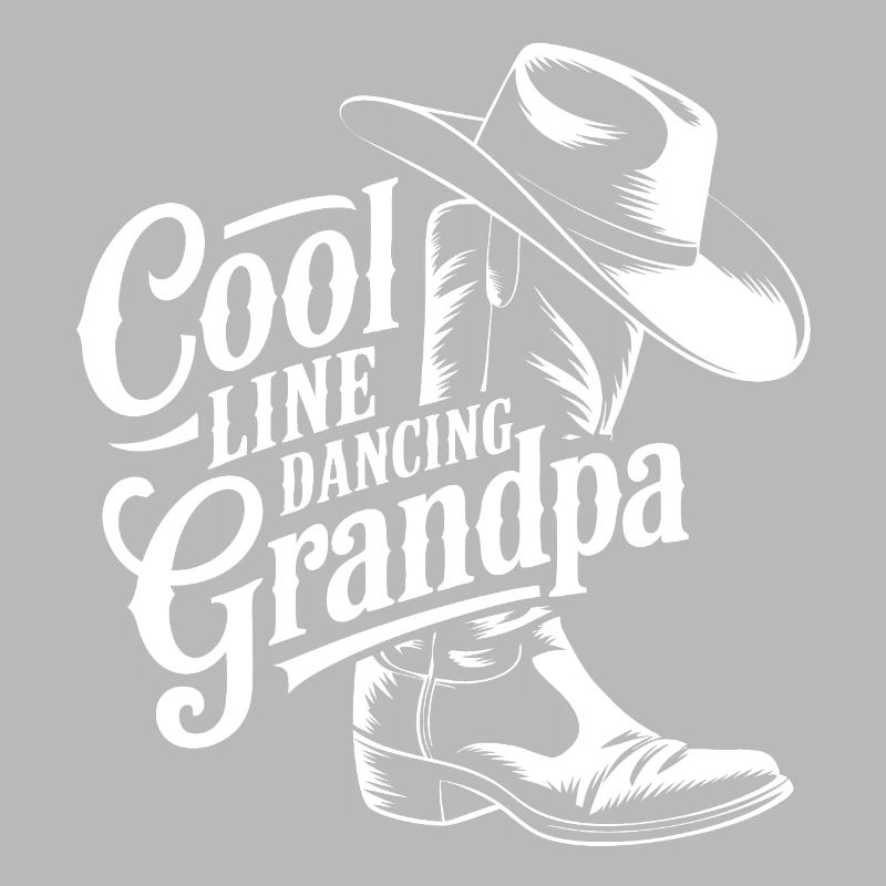 Conception de danse de grand-père cool