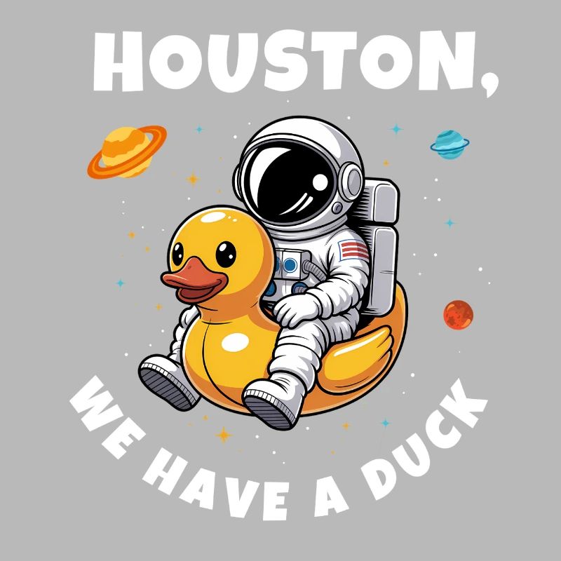 Canard astronaute dans l’espace