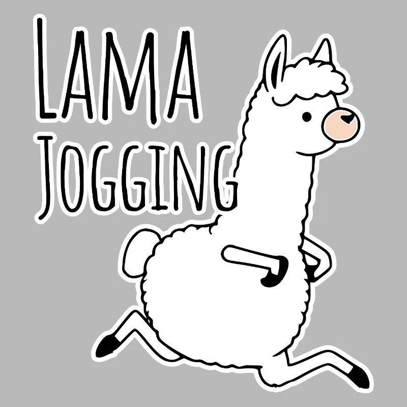 Llama jogging - funny, he jogs like a llama!
