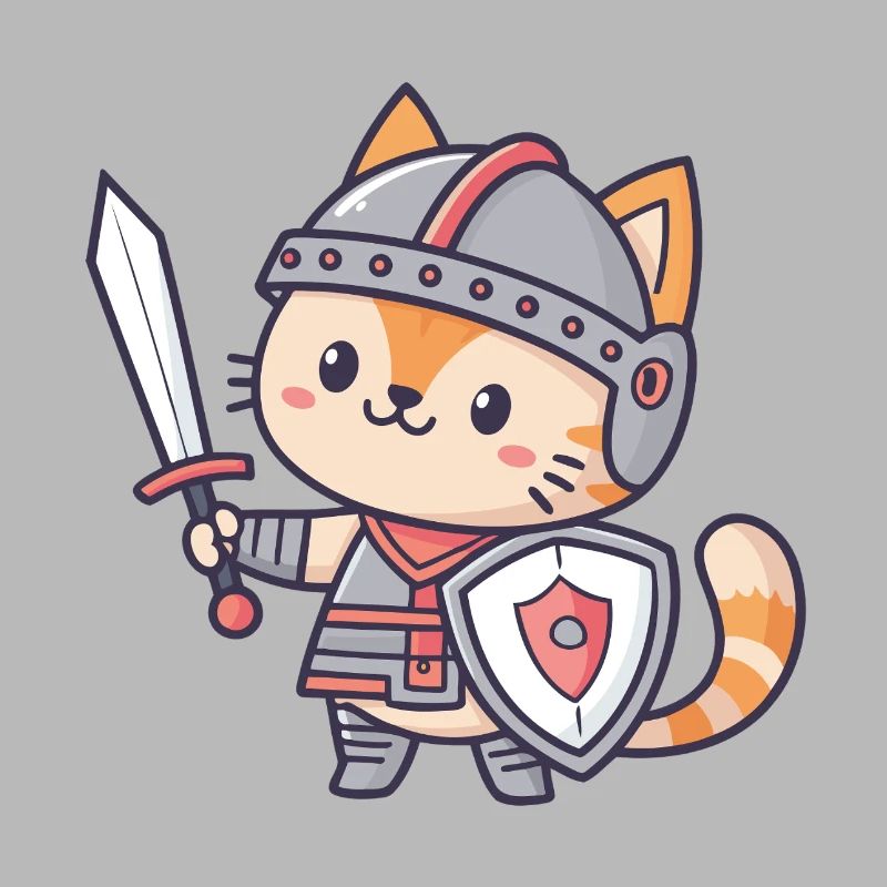 Chat Chevalier Miniature