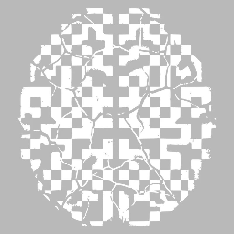 Defektes Gehirn Glitch Risse