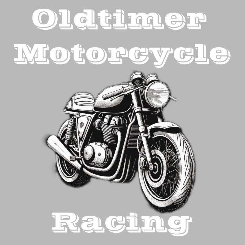 Oldtimer Motorcycle Racing weiß