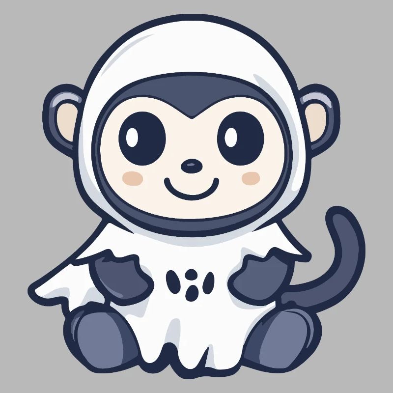 Monkey Halloween Ghost