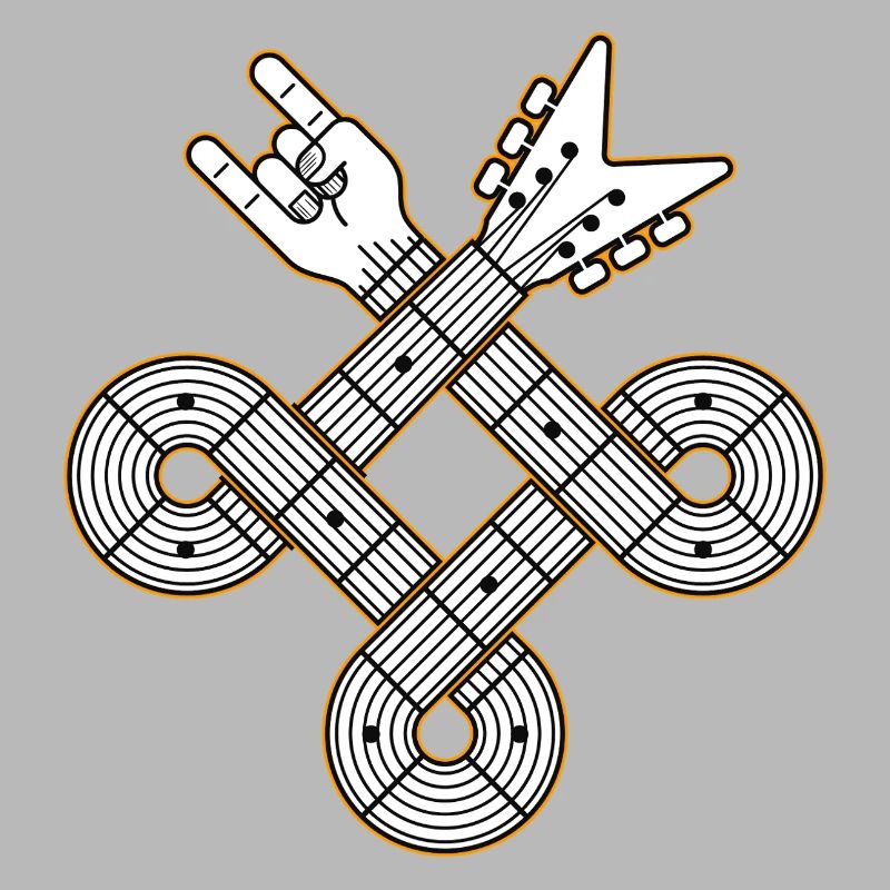Interlaced Guitar Celtic Knot
