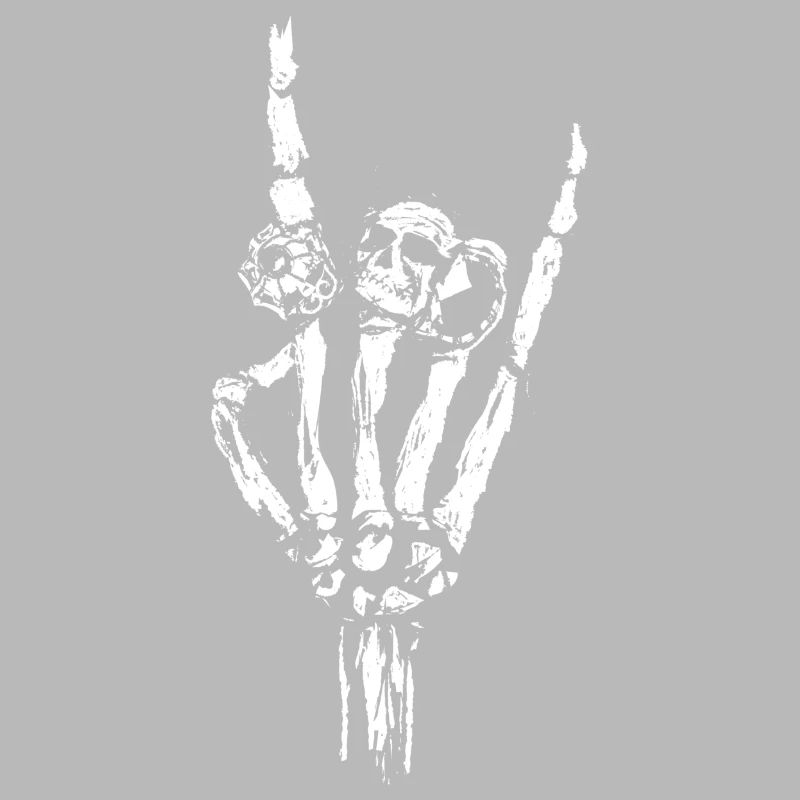 Knochen Hand mit Ringe
