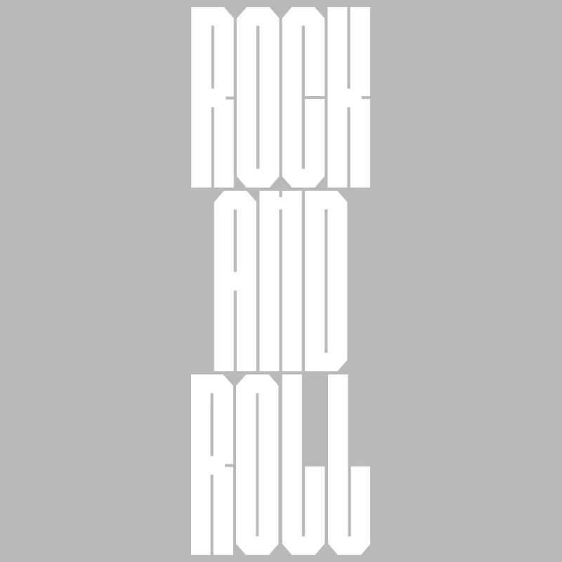 Rock and Roll  Bold Typography