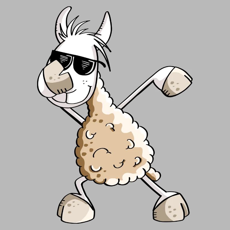 Cooles Dab Dance Lama - Dabbing Alpaka - Comic Fun