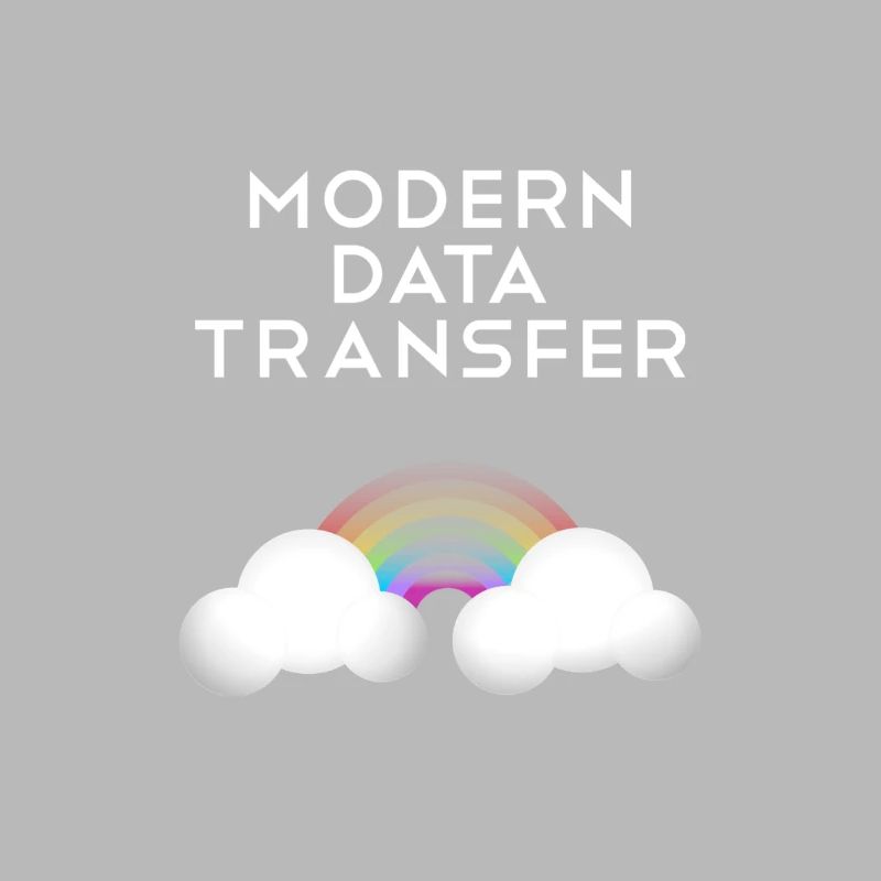 Moderne Datentransfer Wolken Informatiker Geschenk