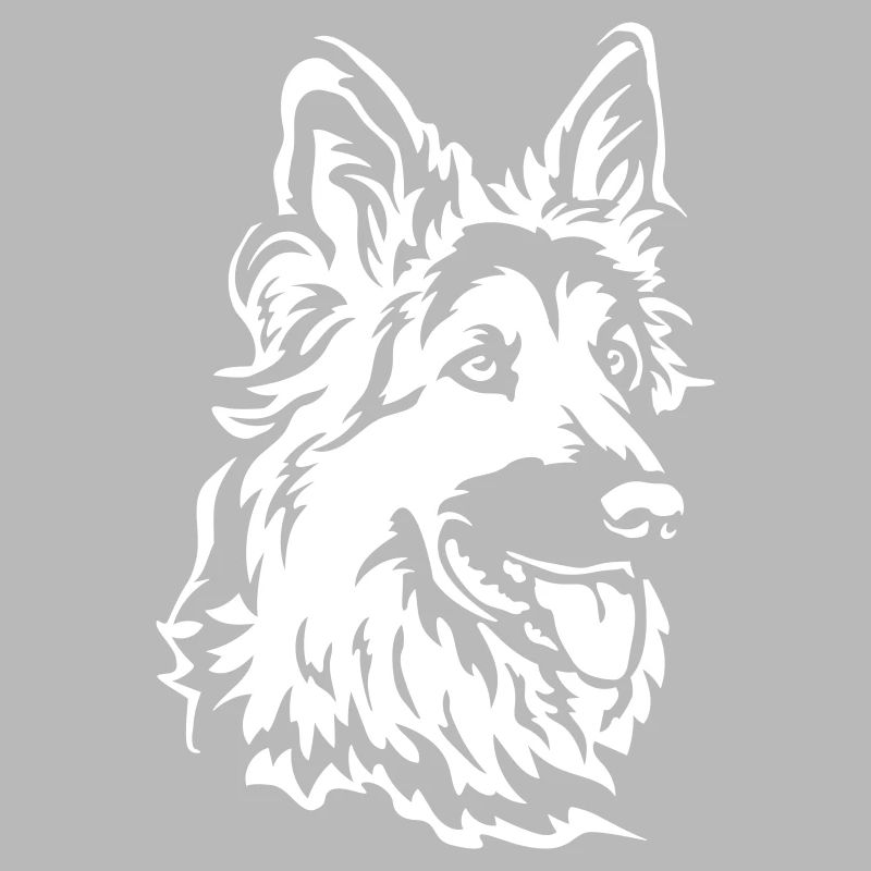 German Shepherd Head "Black Edition"
