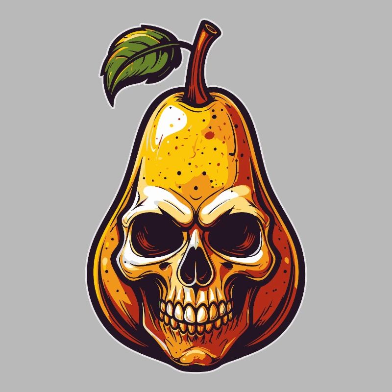 Pears Skull Comic Style