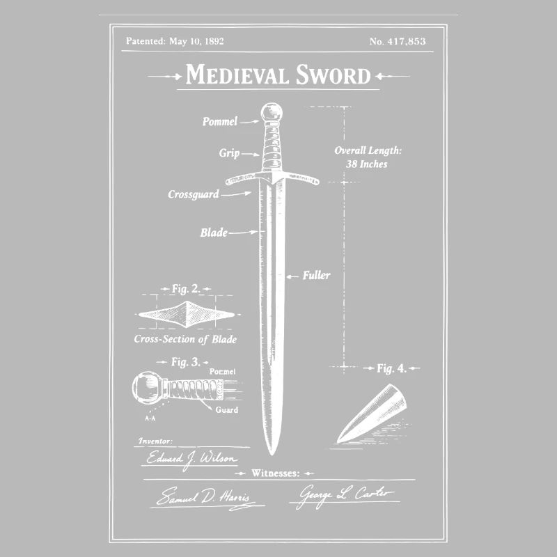 Plan d’épée médiévale