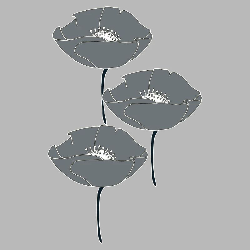 coquelicots gris